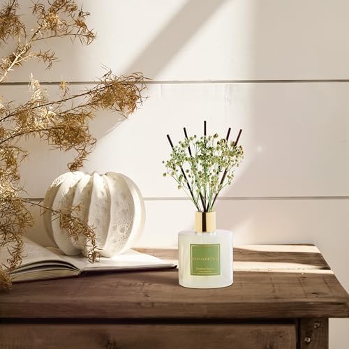 Cocorrína Reed Diffuser - Bamboo Stream Scented Diffuser with 8 Sticks Home Fragrance Reed Diffuser for Bathroom Shelf Decor - Image 5