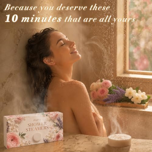 Shower Steamers Aromatherapy Birthday Gifts for Women - 10 Pack,Gifts for Wife Mothers Daughter Sister Stress Relief & Deep Relaxation Self Care Home Spa Essential (Multiple Colors) - Image 5