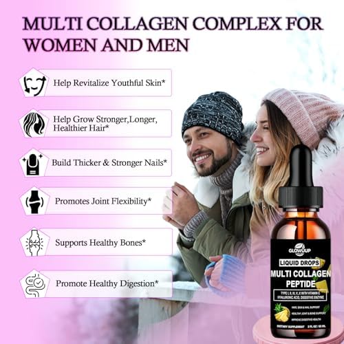 Liquid Collagen for Women Men,Multi Hydrolyzed Peptides Collagen Supplement - Image 3