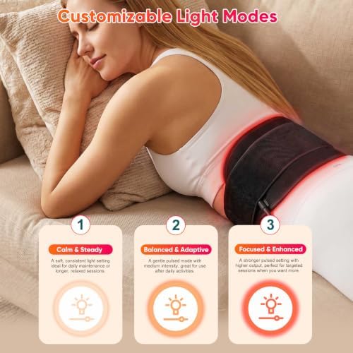 Red Light Therapy Pad, 120 LED 660nm 850nm Infrared Light Wrap - Image 4
