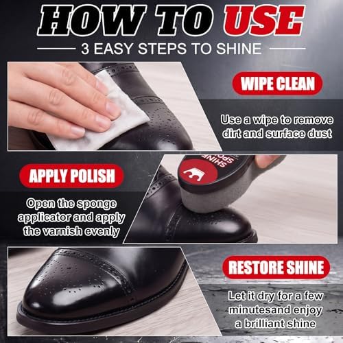 Loopeer 6 Pcs Shoe Shine Sponge - Image 4