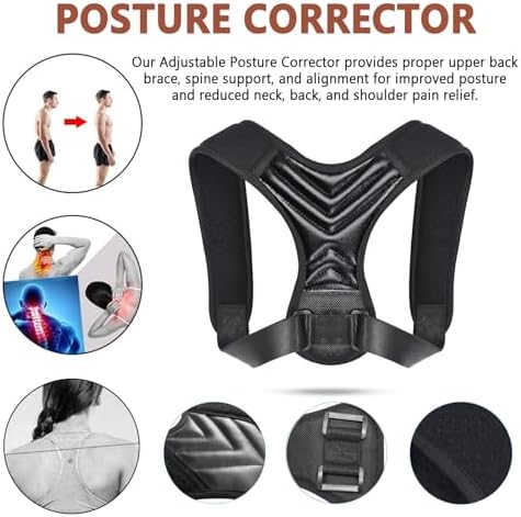 Posture Corrector for Women, Back Straightener for Men, Upper Back Support Brace, Adjustable Shoulder Corrector for Improving Back and Neck Posture Relief Pain - Image 3