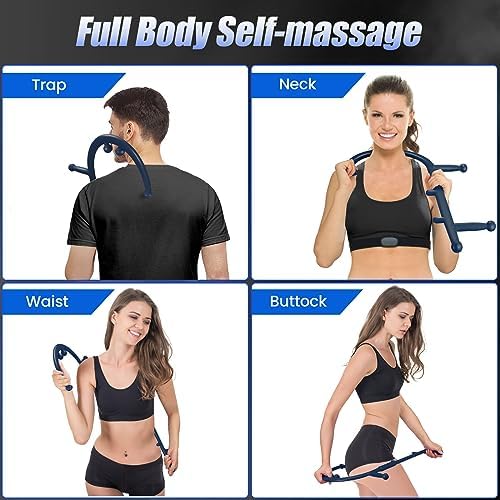 Trigger Point Massage Cane for Back, Neck & Shoulder Relief, Deep Tissue Self Massage Tool for Muscle Knots, Ergonomic Therapy Cane for Hard-to-Reach Spots, Lightweight Portable, FSA-HSA-Eligible - Image 3