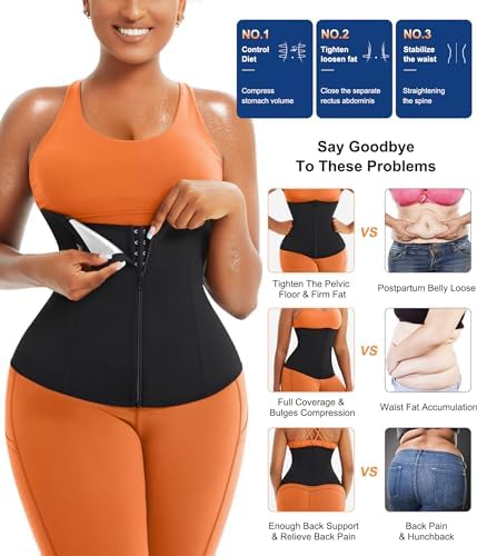 TrainingGirl Waist Trainer for Women Working Out Trimmer Sweat Belly Band - Image 4