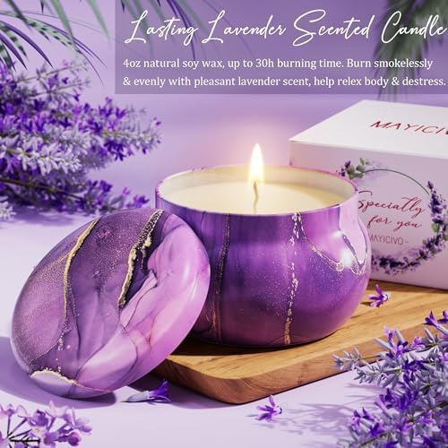 Birthday Gifts for Women Friendship, Lavender Relaxing Spa Gifts Basket for Women, Self Care Thank You Gift Bath Set Mothers Day Gifts for Mom Her Friends Wife Sister Coworker Nurse Teacher - Image 5