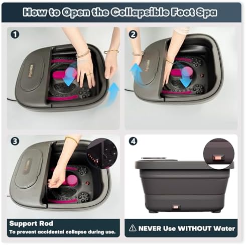 Collapsible Foot Bath, Foot Spa Bath Massager with Heat - Image 6