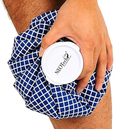 Neotech Care Ice Bag with Screw Top Lid (Blue Design, 8 inch) by NEOtechCare
