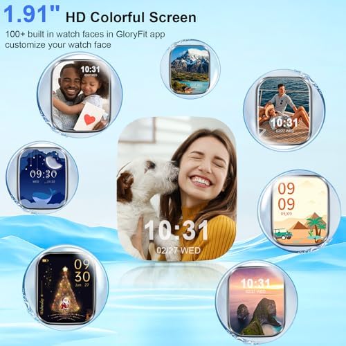 Smart Watch for Men Women(Answer/Make Calls), 1.96" HD Smartwatch, Fitness Tracker with 110+ Sport Modes, IP68 Waterproof, Heart Rate/Sleep/Step Monitor, Pedometer, Activity Tracker for Android iOS - Image 2