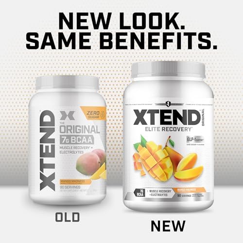 XTEND Original BCAA Powder Mango Madness | Sugar Free Post Workout Muscle Recovery Drink with Amino Acids | 7g BCAAs for Men & Women | 90 Servings - Image 3