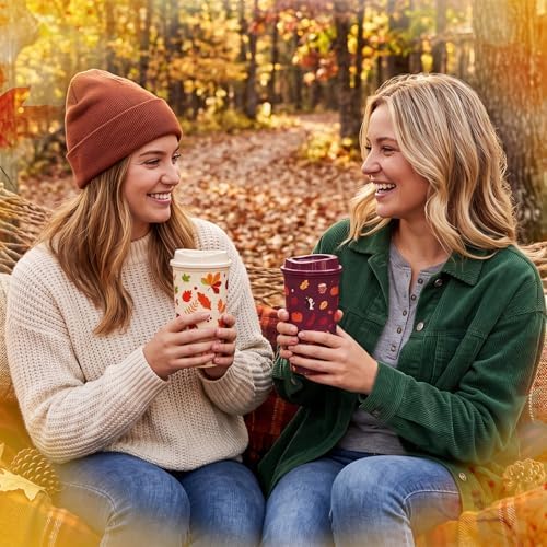 Glitopper 12 Sets/ 49 Pcs Fall Gifts Bulk for Women, Coffee Cups and Socks - Image 6