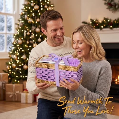 Gifts for Women, 32 Pcs Lavender Bath & Body Gifts Basket Set for Women - Image 3