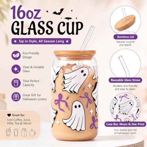 9 Pcs Boo Basket Stuffers for Women Purple Halloween Spooky Gift Box - Image 4