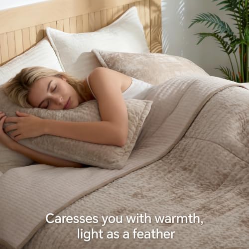 BEDELITE Velvet Quilt Set Queen Size, Luxury Velvet Comforter Bedding - Image 4