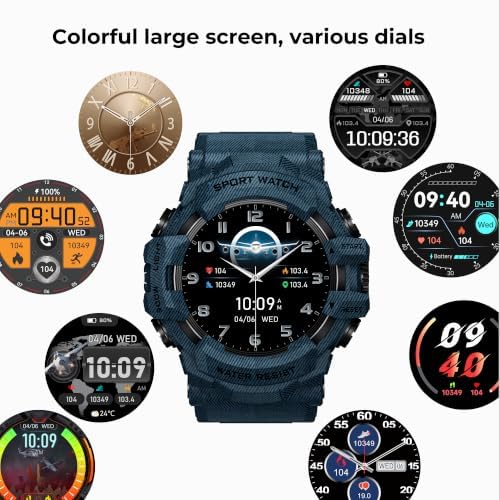 Military Smart Watch with Compass/Flashlight for Men - Image 6