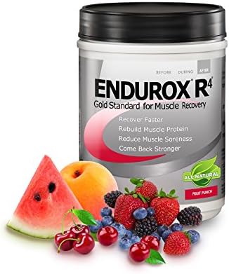 Endurox PacificHealth R4 Recovery Drink Mix, Fruit Punch, 14 Servings by Endurox
