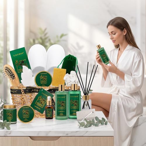 Spa Skin Care Gifts Set - 18Pcs Luxurious Spa Gift Baskets for Women & Men - Image 4