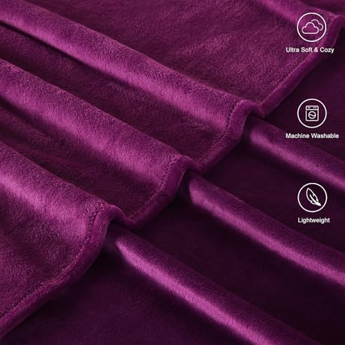 TASTHROW Purple Throw Blanket 50x60 Inches - Image 4