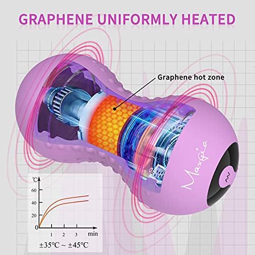Heating Vibrating Peanut Massage Ball - 5 Intensity Levels & 1 Heat Mode - Foam Roller Double Lacrosse Ball - Deep Tissue Trigger Point Therapy - Handheld, Mobility, Rechargeable (Purple) - Image 5