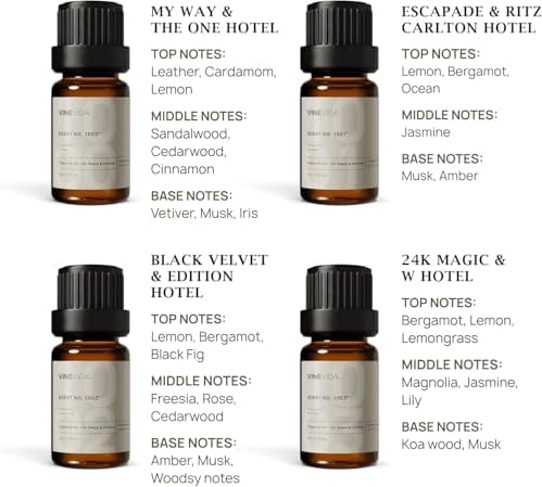VINEVIDA Hotel Diffuser Oil Collection [Set of 8] - Scented Oil | Aromatherapy Diffuser Oils | Made in USA - Image 3