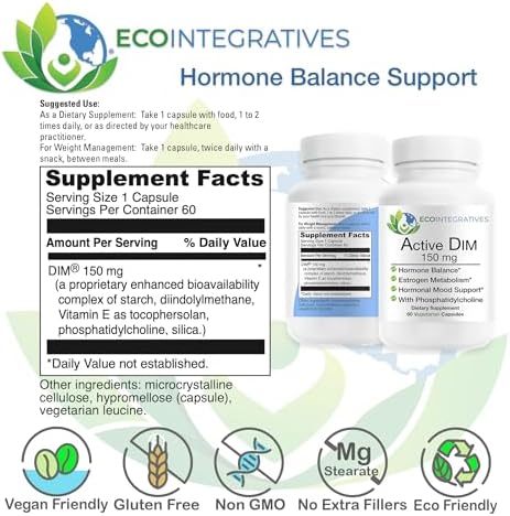 Active DIM 150mg Supplement - 60 Vegetarian Capsules - Image 3