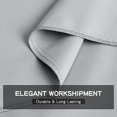 FreshCulture Full Flat Sheet - Hotel Quality Full Flat Sheet Only - Brushed Microfiber Top Sheet - Ultra Soft & Breathable - Wrinkle-Free - Easy Care - Single Flat Sheet (Full, Light Grey) - Image 4