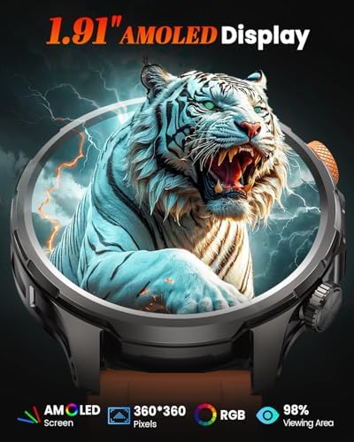 Military Smartwatch for Men 1000mAh Fitness Tracker Rugged Men Watch 2Bands - Image 7