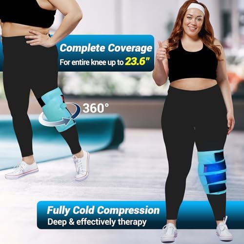 Comfytemp Large Knee Ice Pack Wrap Reusable Gel Full Coverage Knee Cold Pad - Image 2