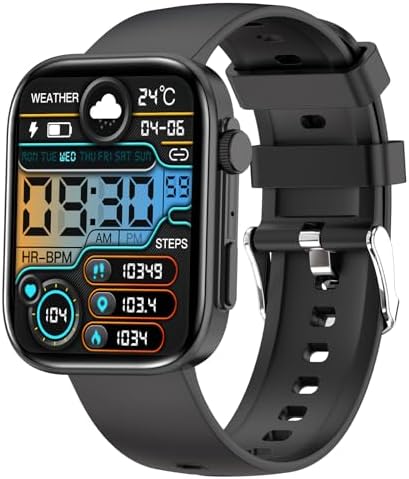 Smart Watches for Men Women, Make/Answer Calls, 2.01" HD Screen with 260+ Watch Faces, Heart Rate/SpO2/Sleep Monitor, 123 Sports Modes, Long Battery Life Fitness Watch Compatible with iPhone Android by BRIBEJAT