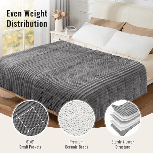 Uttermara Weighted Blankets for Adults, Queen Size 15lbs 60x80 Inches - Image 5