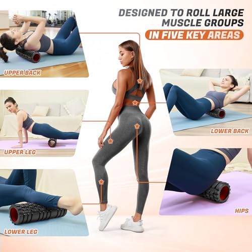 Foam Roller for Deep Tissue Massager, Patented Exercise Roller - Image 5