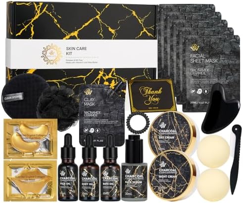 Gifts for Women & Men, 23pcs Fathers Day Gifts, Home Spa Gift Basket Set by RAROSAACCA