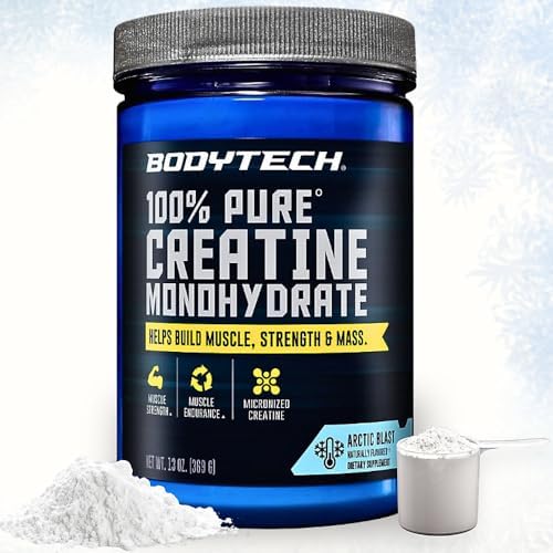 BodyTech 100% Pure Creatine Monohydrate Powder, Arctic Blast, 13 Oz by BodyTech