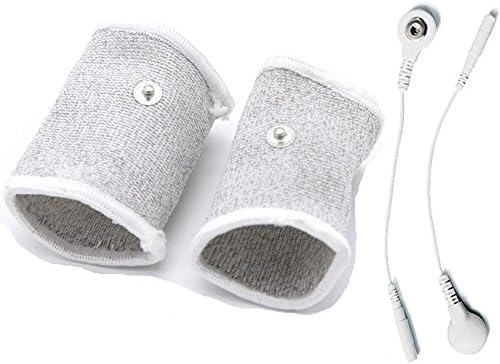 E-stim Adjustable Fabric Silver Thread Conductive Loop Accessories for Tens Stim Finger Massager Accessories by TCFAFA