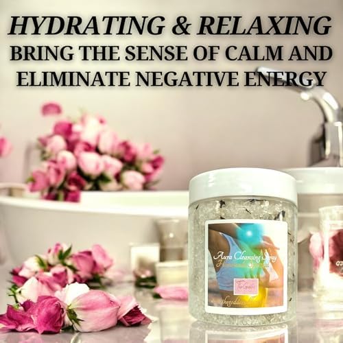 Aura Cleansing Bath Salts – Dead Sea Salt Bath Soak for Spiritual Cleansing, Energy Balance & Ritual Use 12oz - Image 3