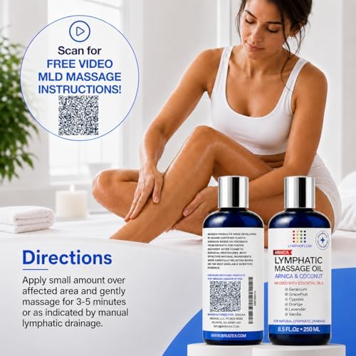 Lymphatic Drainage Massage Oil for Massage Therapy, Arnica & Coconut,8.5 Oz - Image 5