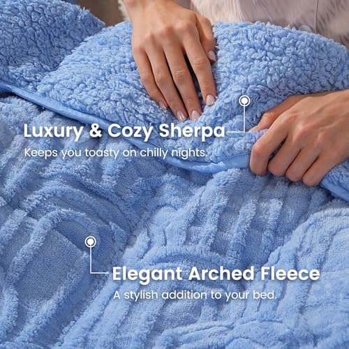 Sherpa Fleece Weighted Blanket for Adults, Dual Sided Soft, 60"x80" 15lbs - Image 3
