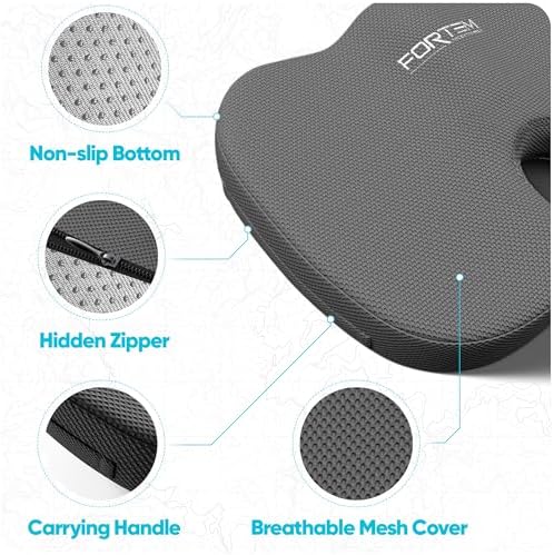 FORTEM Seat Cushion & Lumbar Support for Office Chair, Wheelchair, Car - Image 4