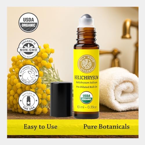 Silk Road Organic Helichrysum Italicum Essential Oil Roll-On USDA Certified - Image 5