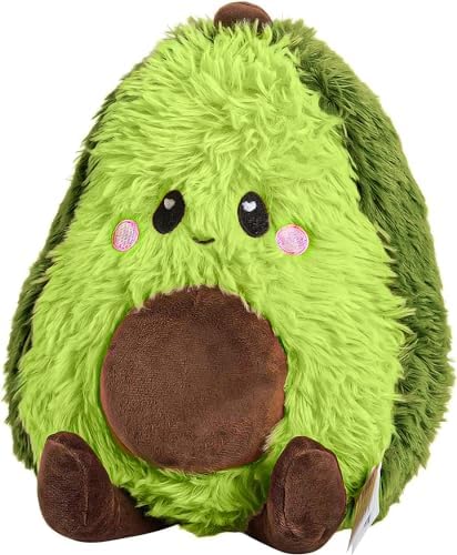 Avocado Microwavable Unscented Heating Pad for Women and Kids- Cute Soft Cozy Pillow Plush Heatable Warm Stuffed Animals - Kawaii Hot and Cold Plushie Food Toy - Avocado Gifts for Girls and Boys by HappyFuel