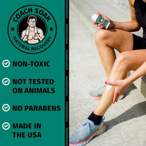 Coach Soak Magnesium Lotion with MSM & Menthol, Cooling Menthol 3.4 oz - Image 5