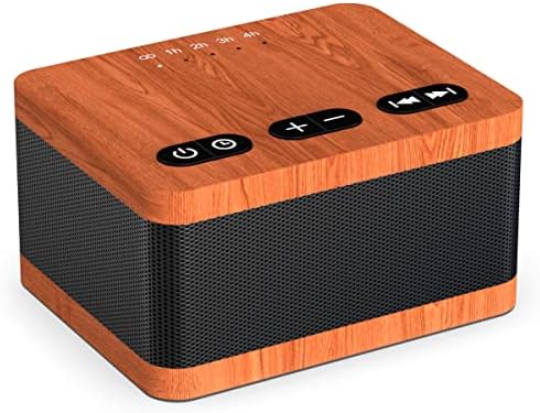 DailyBody Sound Machine White Noise Machine with 30 Soothing Sounds 32 Levels Volume 5 Timers and Memory Function Effectively Blocks Noise Ideal Sleep Machine for Baby Kids Adults… (Wood Grain) by DailyBody