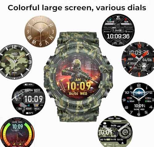 Military Smart Watch with Flashlight/Compass (Answer/Make Call) - Image 6