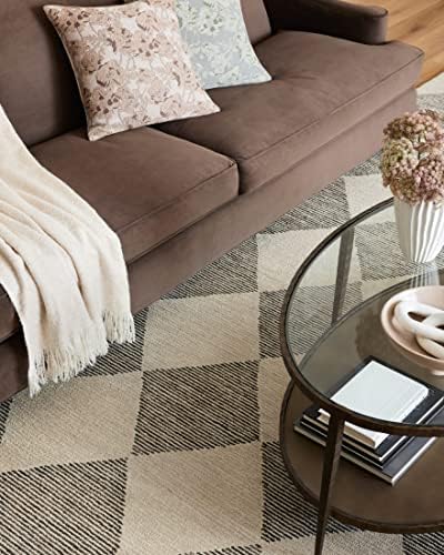 Loloi Chris Loves Julia Francis Beige/Charcoal 9'-3" x 13' Area Rug - Image 5