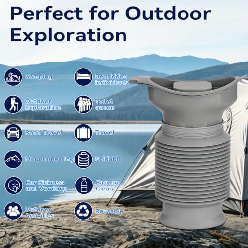 Pee Bottles for Men, Adjustable Emergency Urinal 750ML, 2PCS Car Pee Bottle - Image 3