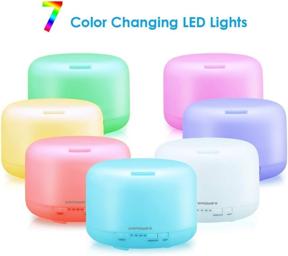 URPOWER 500mL Essential Oil Diffuser Humidifier for Home & Large Rooms - Image 4