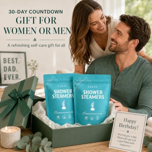 30 Pack Shower Steamers Aromatherapy, Eucalyptus Mint Shower Bombs for Men - Image 7