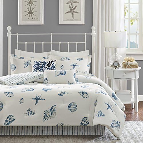 Harbor House Modern Design Decorative Pillow Hypoallergenic Sofa Cushion Lumbar, Back Support, Square 18" x 18", Beach House, Cotton Coastal Blue - Image 3