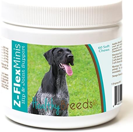 Healthy Breeds German Wirehaired Pointer Z-Flex Minis Hip and Joint Support Soft Chews 60 Count by HealthyBreeds