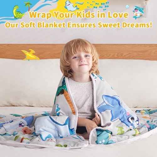 anfie Weighted Blanket (40"x60" 10lbs) Weighted Blanket Cooling Blanket for Resting,Throw Size Breathable Blanket with Premium Glass Bead(White Shark) - Image 4