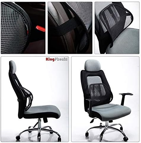 kingphenix 2-Pack Mesh Lumbar Support for Car and Office Chair Comfort - Image 4